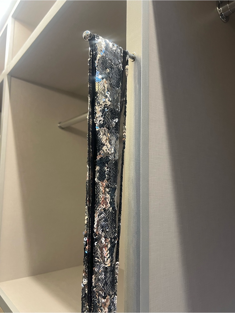GAP Sequin Scarf - Silver and Black
